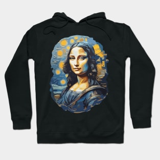 Mona Lisa in the style of Van Gogh Hoodie